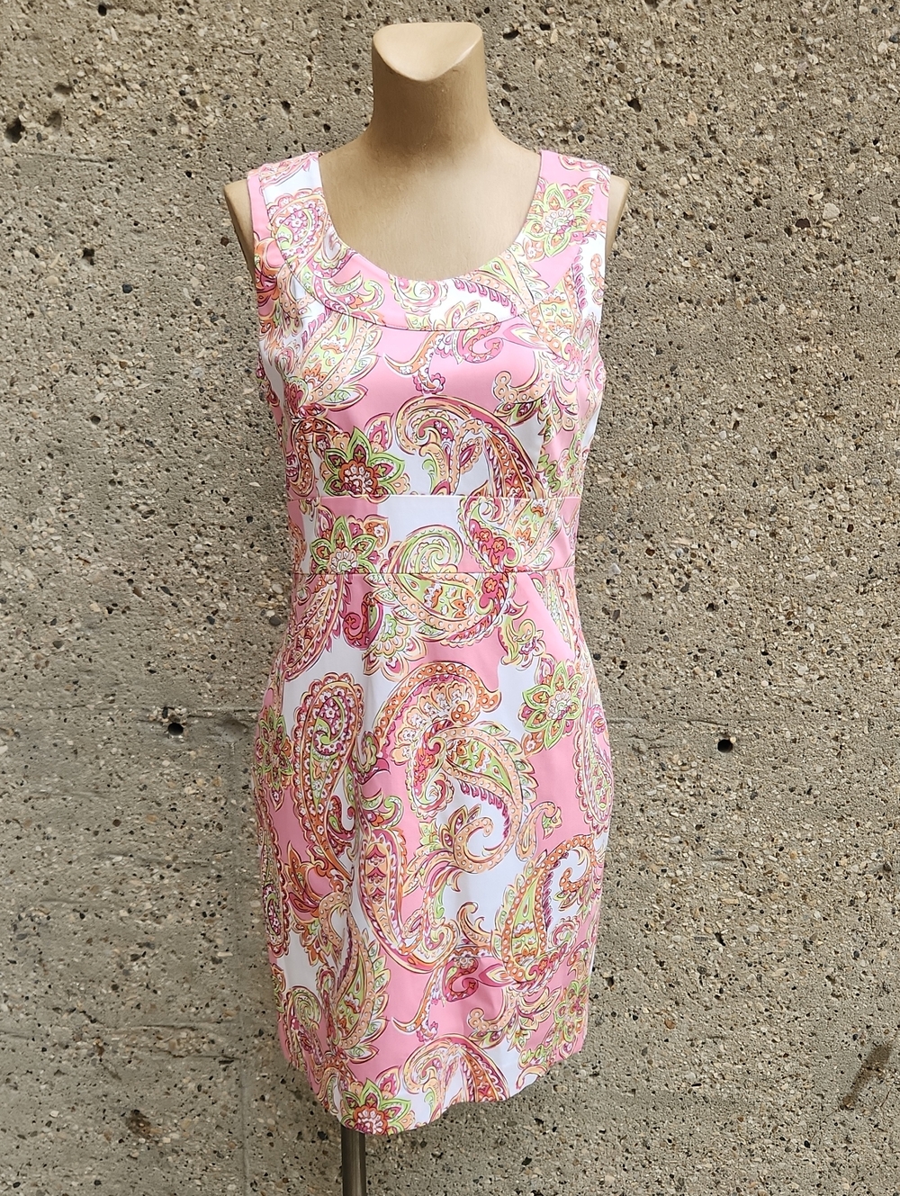 JNY Pink Paisley Sheath Dress
